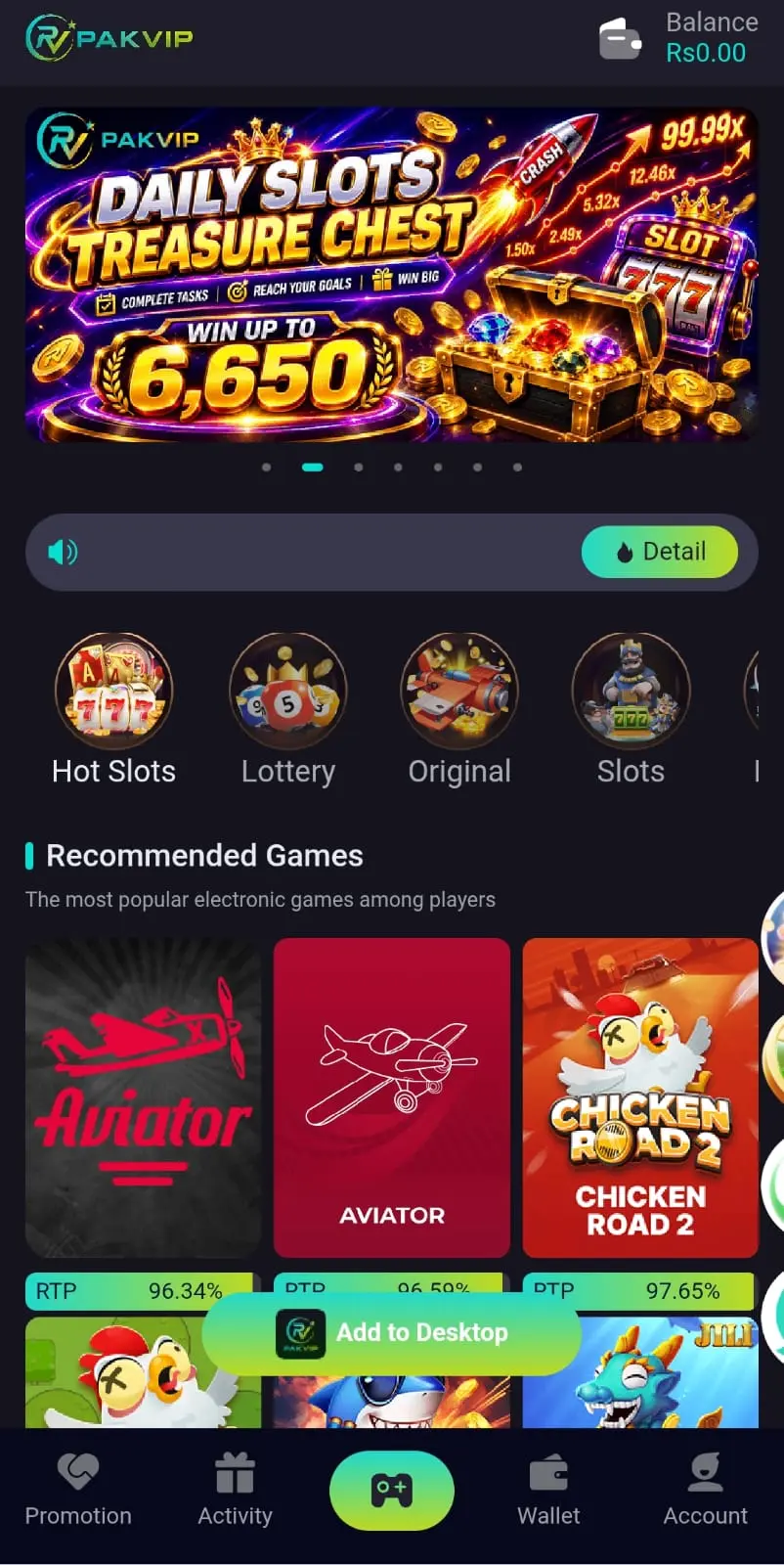Pakvip Game